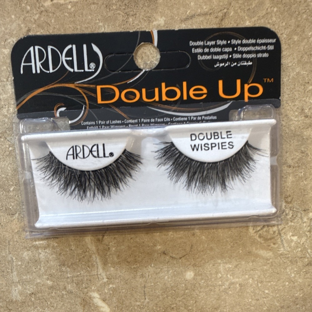 Ardell Double Up Double Wispies Strip Eyelashes Black Full Volume Reusable